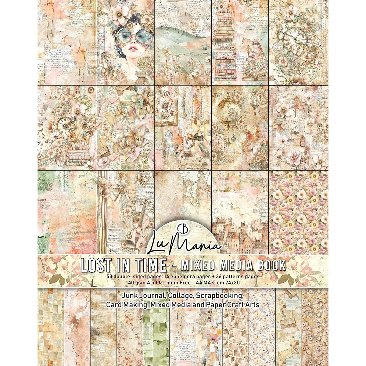 Ciao Bella, Mixed Media Book, Lost in Time