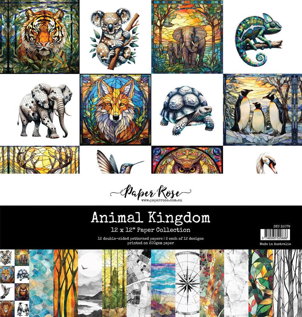 Paper Rose Collection Animal Kingdom 12x12
