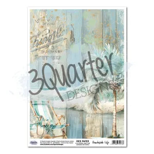 3QD Rice Paper, Beachside Life