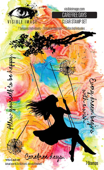 Visible Image Carefree Days Stamp