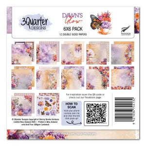 3 Quarter Design Dawns Glow 6x6 Paper Collection