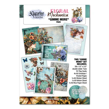 3 Quarter Design, Floral Mechanica Gimme More