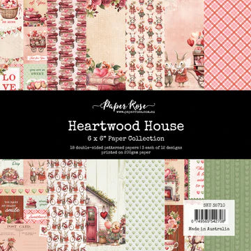 Paper Rose, Heartwood House, 6x6 Paper Collection