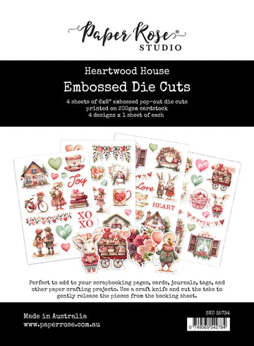 Paper Rose, Heartwood House, Embossed Die Cuts