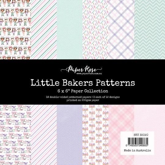 Paper Rose Little Bakers Patterns 6x6 Paper Collection