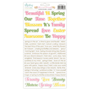 Mintay Blossom Serenity Stickers - Words