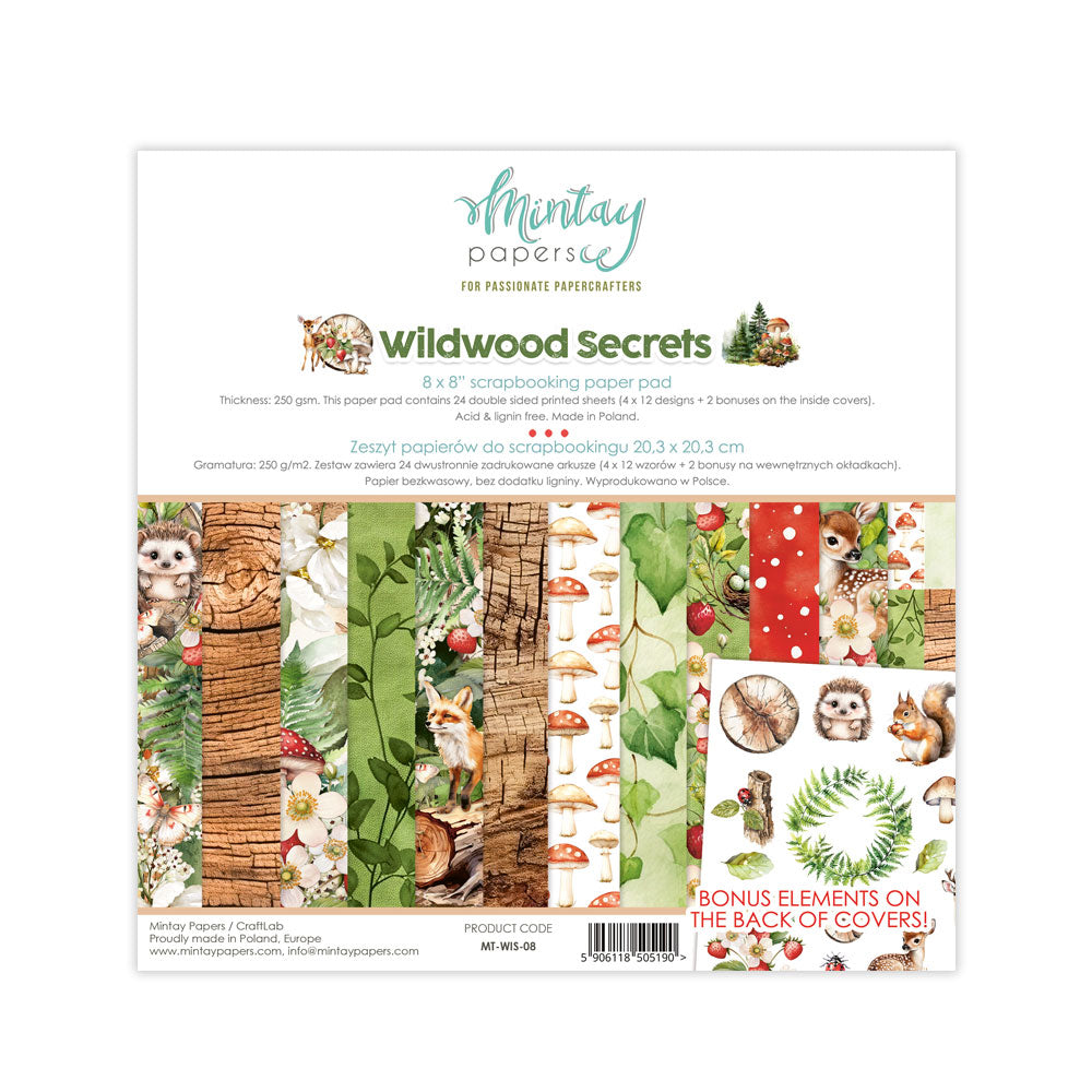 Mintay Wildwood Secrets 8x8 Paper Collection