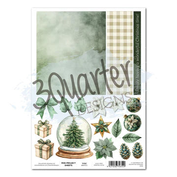 3 Quarter Design Pine Festivities, Mini Project Sheet