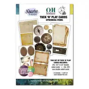 3 Quarter Design Öh Texture" Tuck n Play Cards