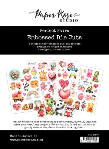 Paper Rose, Perfect Pairs Embossed Die Cuts