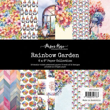 Paper Rose Rainbow GardenCollection 6x6