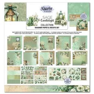 3 Quarter Design Sage Candlelight 12x12 Collection