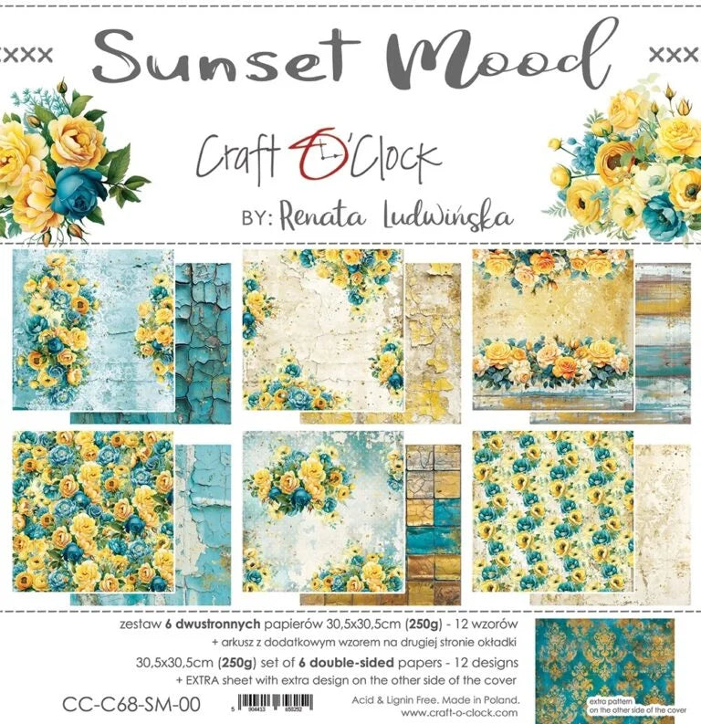 Craft O'Clock Sunset Mood 12x12 Paper Collection
