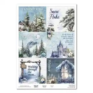 3 Quarter Design, Winter Vellum Sheet