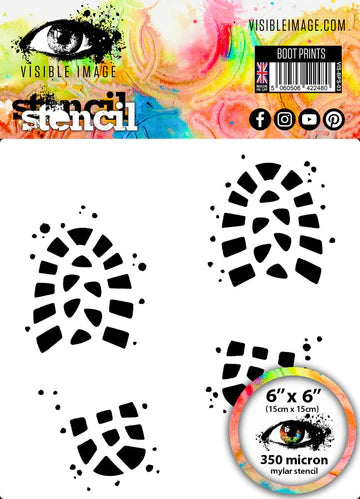 Visible Image Boot Prints - Stencil
