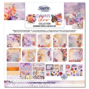 3 Quarter Design Dawns Glow 12x12 paper Pack
