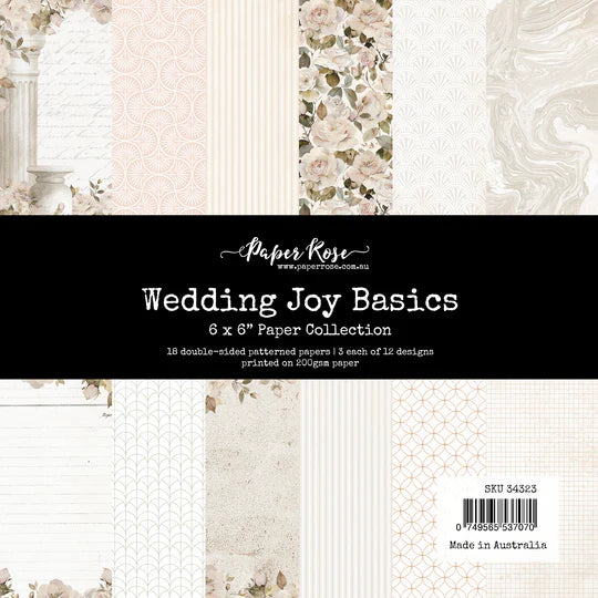 Paper Rose Wedding Joy 6x6 Paper Collection