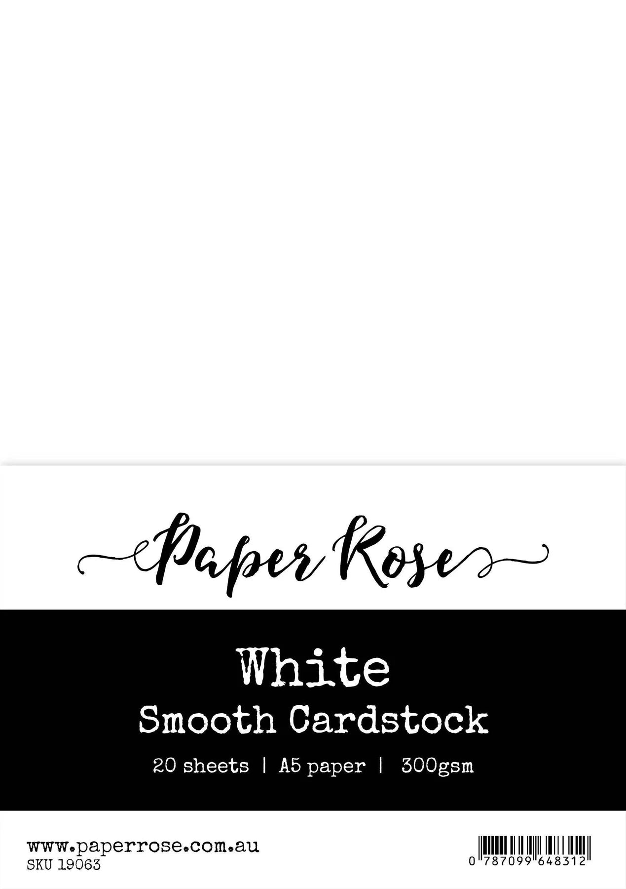 Paper Rose Smooth White Cardstock A5