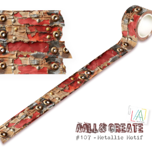 Aall & Create  Washy Tape Metalic Motif