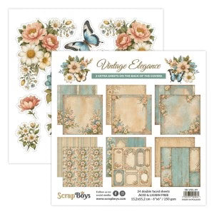 Scrap Boys Vintage Elegance 12x12 Paper Collection