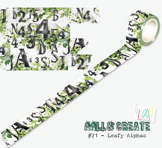 Aall & Create Washy Tape Leafy Alphus