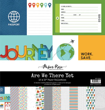Paper Rose Are We There Yet Paper Collection 12x12