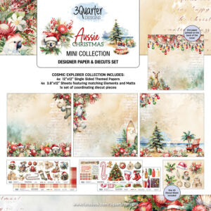 3 Quarter Design Aussie Christmas Tuck & Play Cards Mini Set