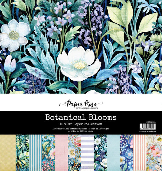Paper Rose Collection Botanical Blooms 12x12