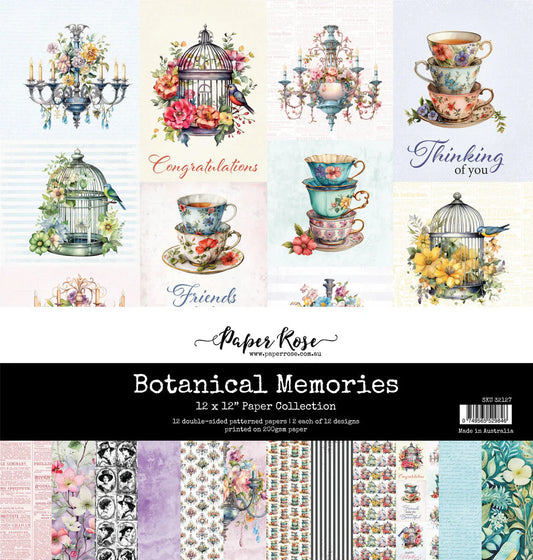 Paper Rose Collection Botanical Memories 12x12