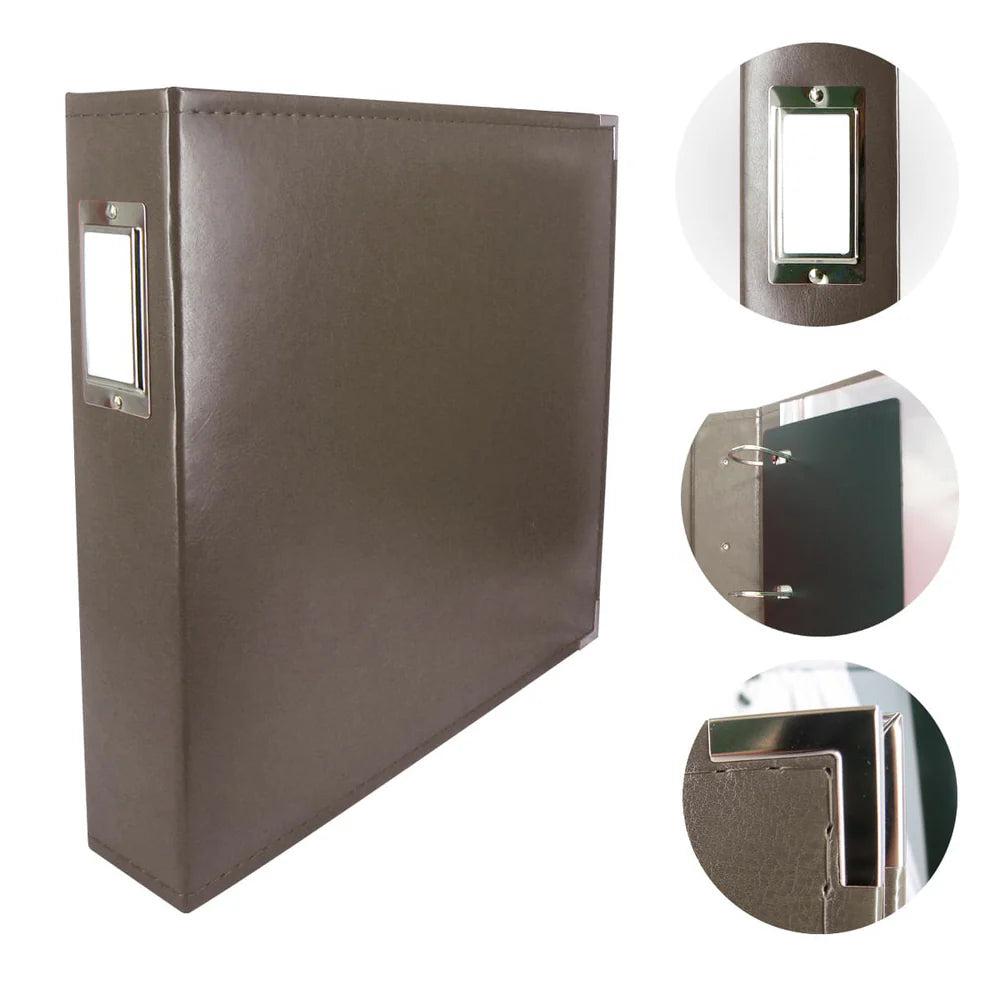 Faux Leather 3D Album, Brown