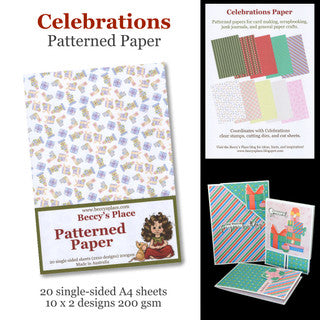 Beccy's Place  Celebrations Patterned Paper