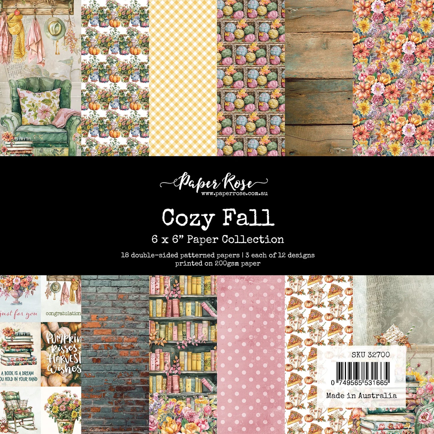 Paper Rose Cozy Fall 6x6