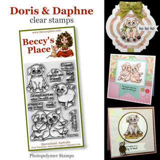 Beccy's Place  Doris & Daphne Clear Stamp
