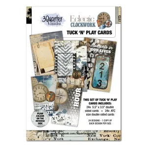 3 Quarter Design Electic Clockwork Tuck & Play Cards