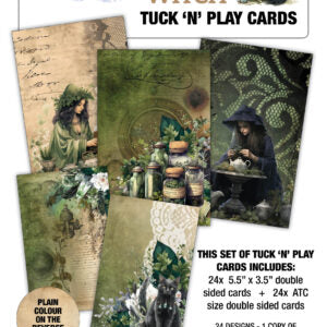 3 Quarter Design Earth Witch tuck & Play Cards