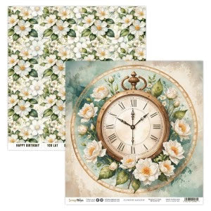 Scrap Boys Flowers Melody 12x12 Single Sheet Paper