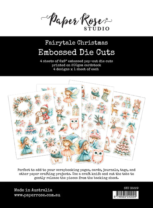 Paper Rose Fairytale Christmas Embossed Die Cuts