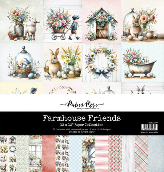 Paper Rose Collection, Farmhouse Friends 12x12