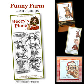 Beccy's Place  Funny Farm Clear Stamp