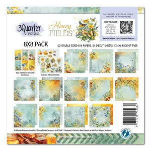 3 Quarter Design, Honey Fields 8x8