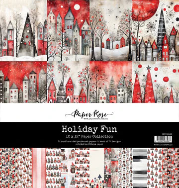 Paper Rose Holiday Fun 12x12 Paper Collection