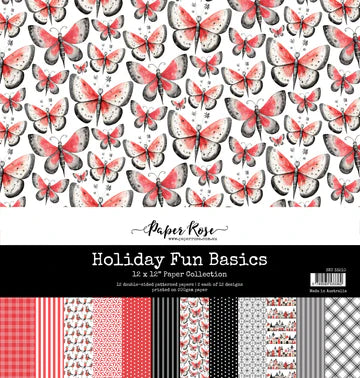 Paper Rose Holiday Fun Basics 12x12 Collection