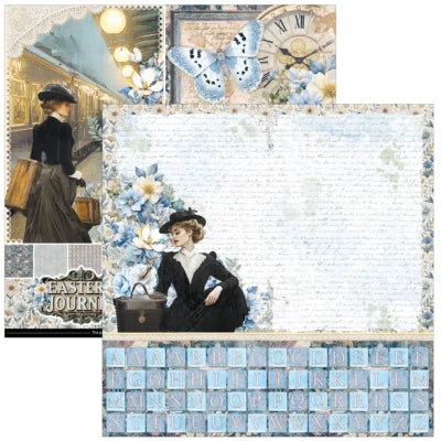 Ciao Bella, 12x12 Patterned Pad 8 Papers, Eastern Journey