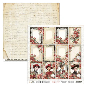 Scrapboy's Lady in Red Single Sheet