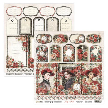 Scrapboy's Lady in Red Single Sheet