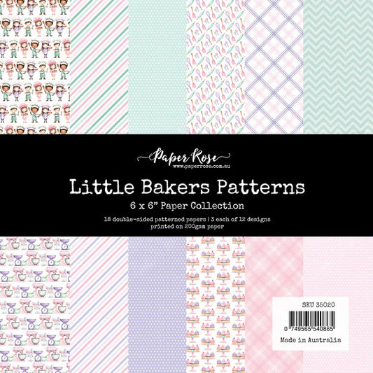 Paper Rose Little Bakers Patterns 6x6 Paper Collection