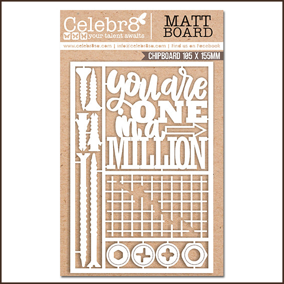 Celebr8 Chipboard Its a guy thing