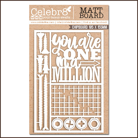 Celebr8 Chipboard Its a guy thing