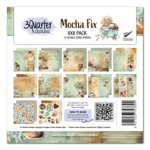 3 Quarter Design Mocha Fix 8x8 Paper Collection