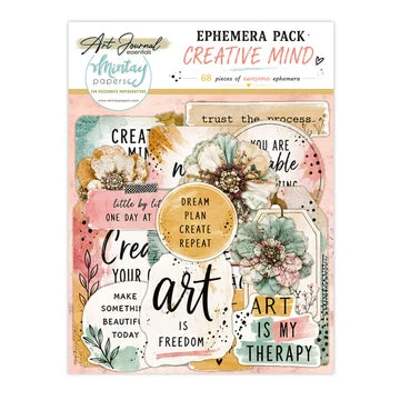 Mintay Art Journal Essentials, Ephemera Pack, Creative Mind